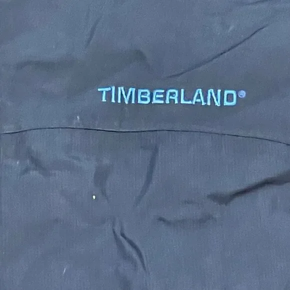 Timberland Weathergear Hooded Jacket XL Navy Blue Full Zip Weather Proof Hoodie - Picture 4 of 6
